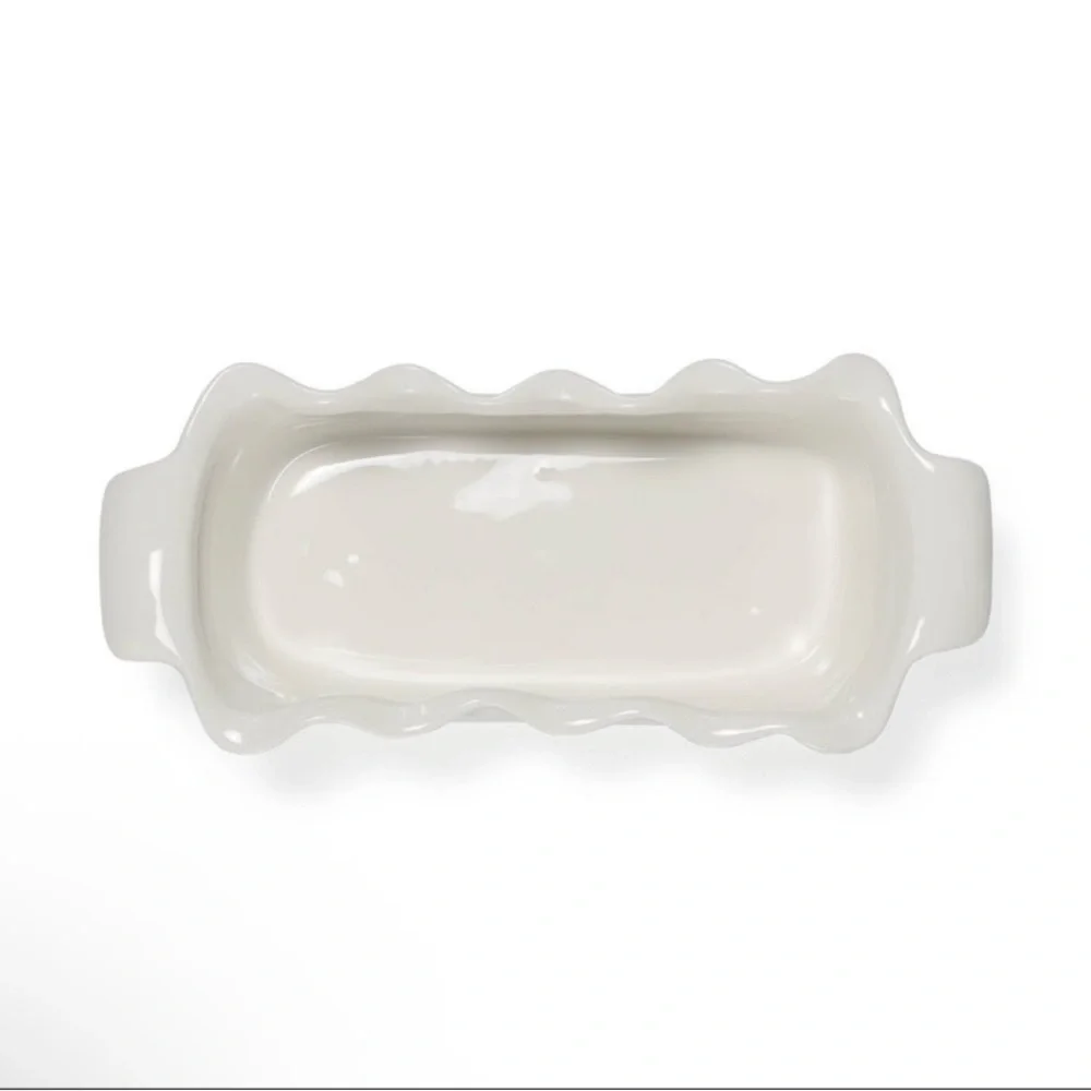 New White Bread Loaf Pan W/ Scalloped Edges from Target Bullseye Playground